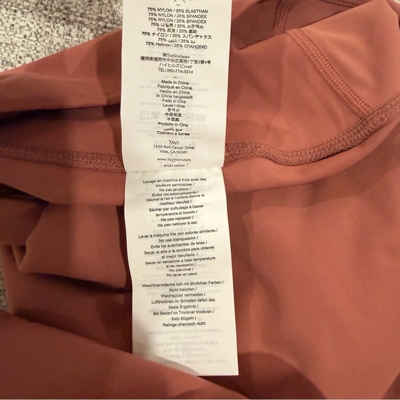 NWOT TaviSculpt® High Waisted Spice Pink Color 7/8 Leggings - Picture 8 of 11